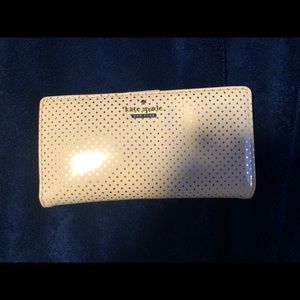 Kate Spade Gold Polka Dot Wallet